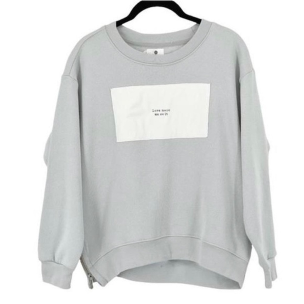 Sundry XS Love Made Me Do It Graphic Pullover Sweatshirt/Hoodie
